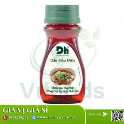 Giá sỉ 1 Thùng Dầu Màu Điều DH Food	100ml- 24 Chai