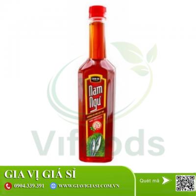 Giá sỉ Nước mắm Nam Ngư 12 độ đạm chai 900ml- Thùng 15 chai