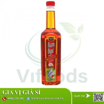 Giá sỉ Nước mắm Nam Ngư cá cơm tươi 10 độ đạm chai 750ml- Thùng 18 chai