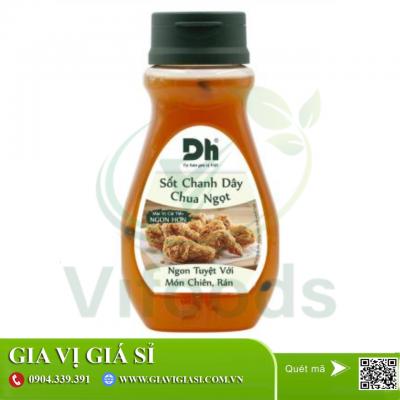 Giá sỉ thùng Sốt Chanh Dây Chua Ngọt DH Food 200g- Thùng 24 chai