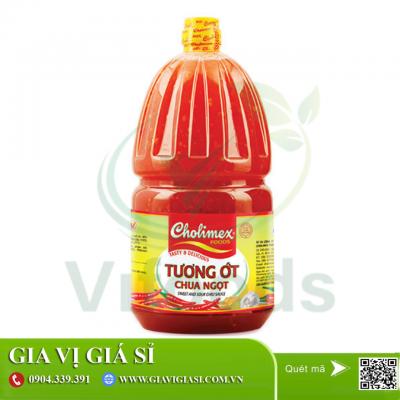 Giá sỉ Tương Ớt Chua Ngọt Cholimex 2,1kg- Thùng 6 Can