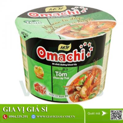 Thùng Mì Tô Omachi Tôm Chua Cay -93g Thùng 18 Tô